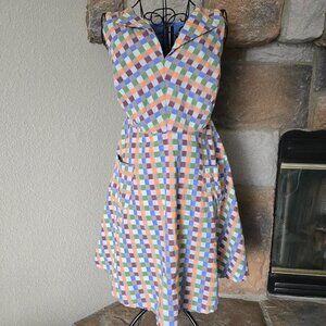Modcloth Looking Back Gingham Dress
